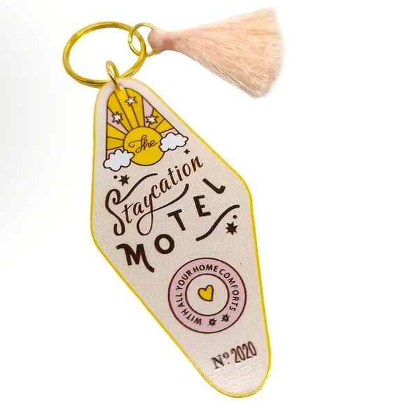 Accessories - The Staycation Motel Keychain With Tassel Vintage Style